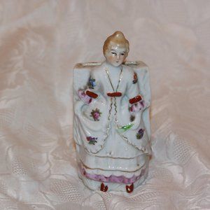 Vintage Made In Japan Victorian Woman Wall Pocket